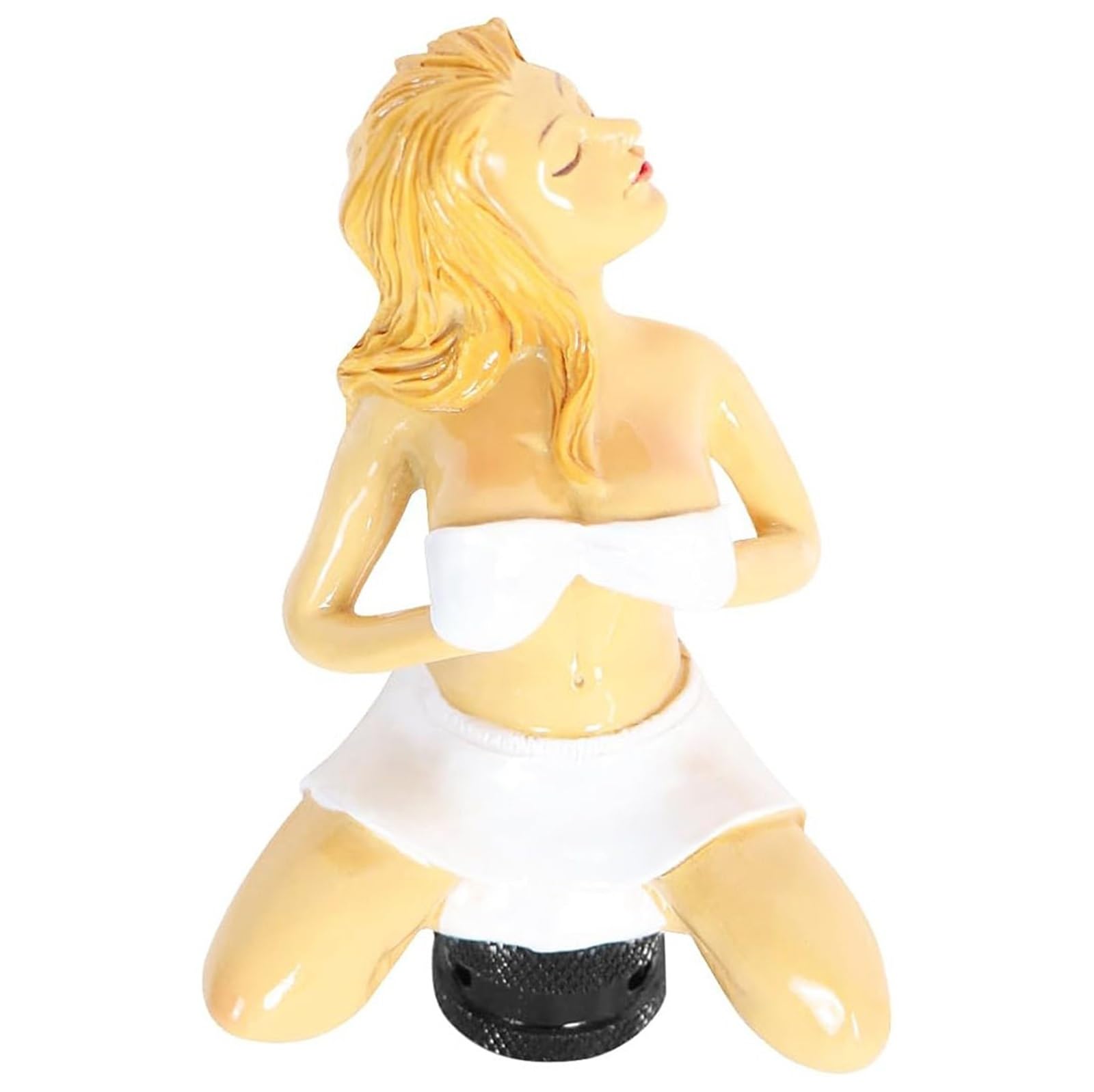 Sexy Girl-Schalthebel, universeller Gangschalthebel, langhaariger Girl-Sex-Griff für die meisten Fahrzeuge mit manueller oder automatischer Schaltung(White) von Psyfwznkny