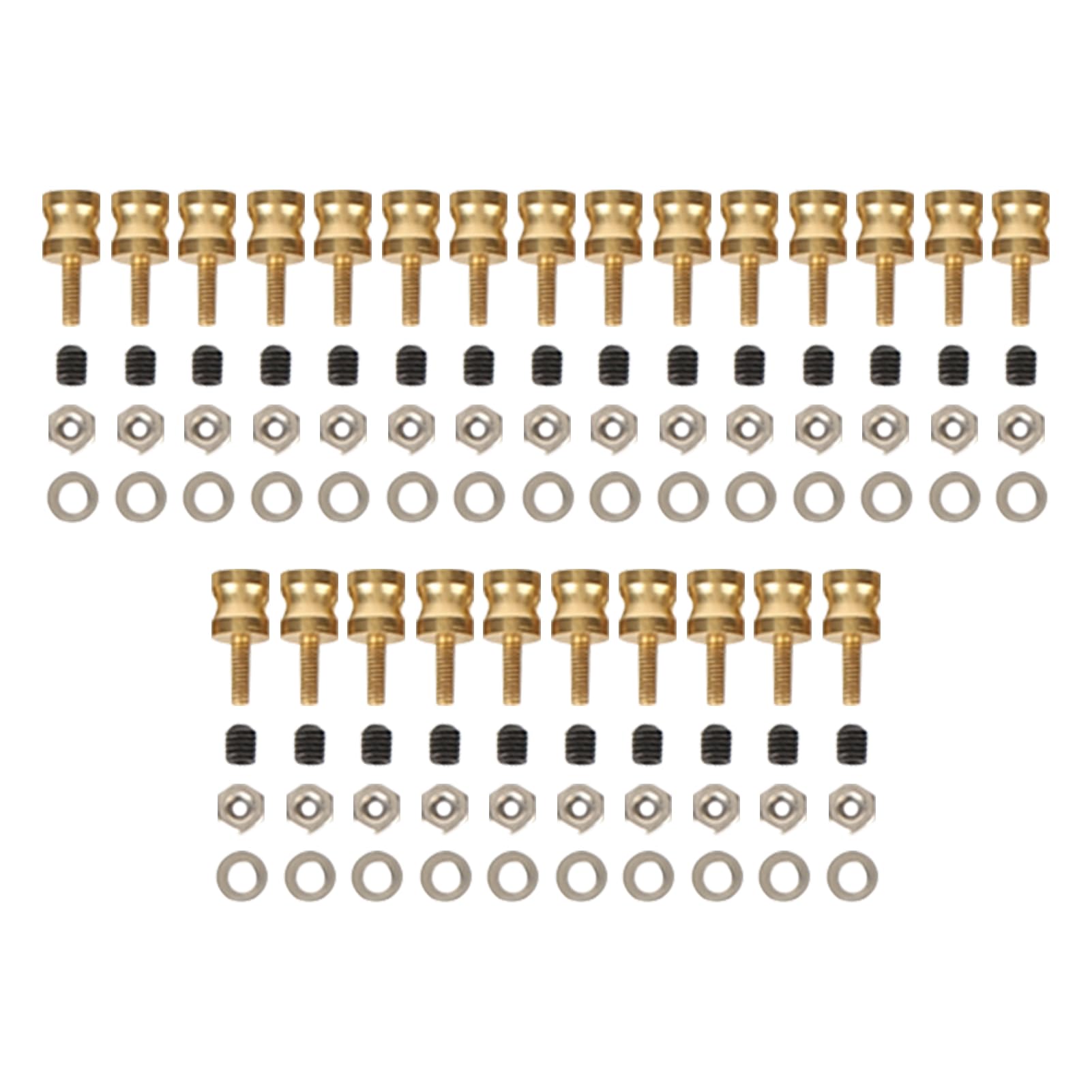 Gestängegestänge Stopper Schnellversteller RC-Modell Schubstangenverbinder Gestängegestänge Stopper Mit Schrauben Muttern Dichtungen für Modellboote Flugzeuge Hubschrauber(2mm) von Psytfei