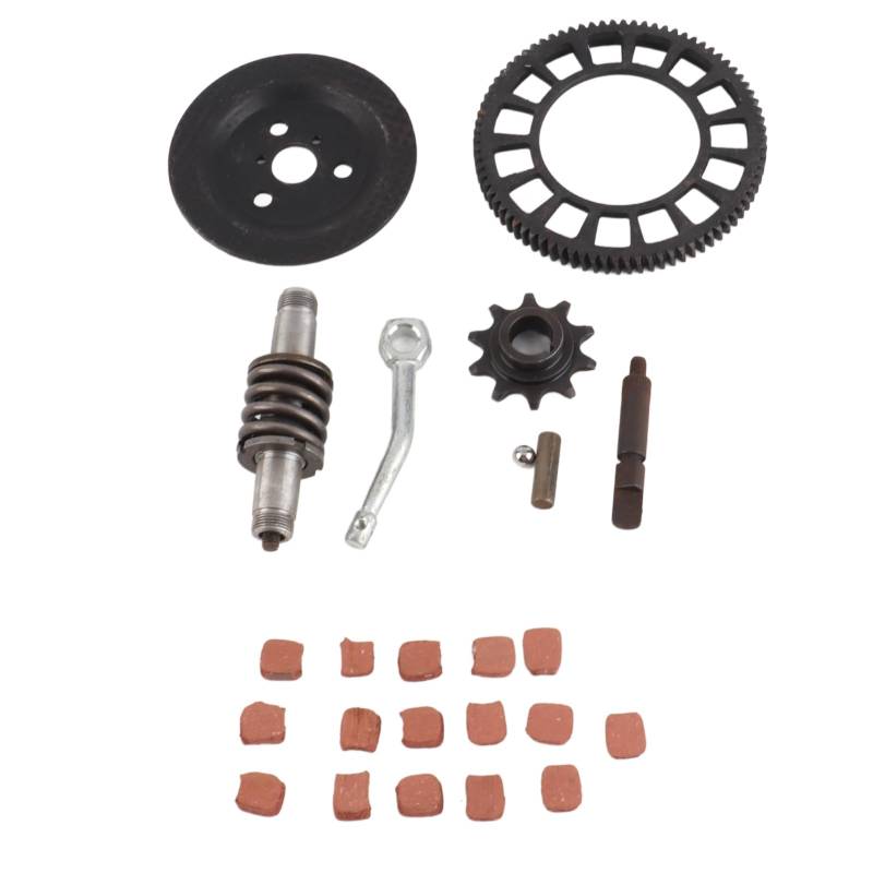 Kupplungswellen-Zahnradsatz, Metalllegierung, Antriebskettenwelle, Hebelstange, Kugeldruck-Zahnradsatz für 66c, c 80c, c motorisierte Fahrräder von Psytfei