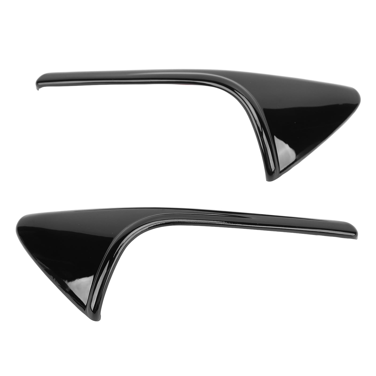 Psytfei Blinker-Seitenkamera-Schutzabdeckung, 1 Paar Seitenkamera-Blinkerabdeckungen, Impact-Look, Blinker-Seitenkamera-Abdeckung für Fahrzeuge (Glossy Black) von Psytfei