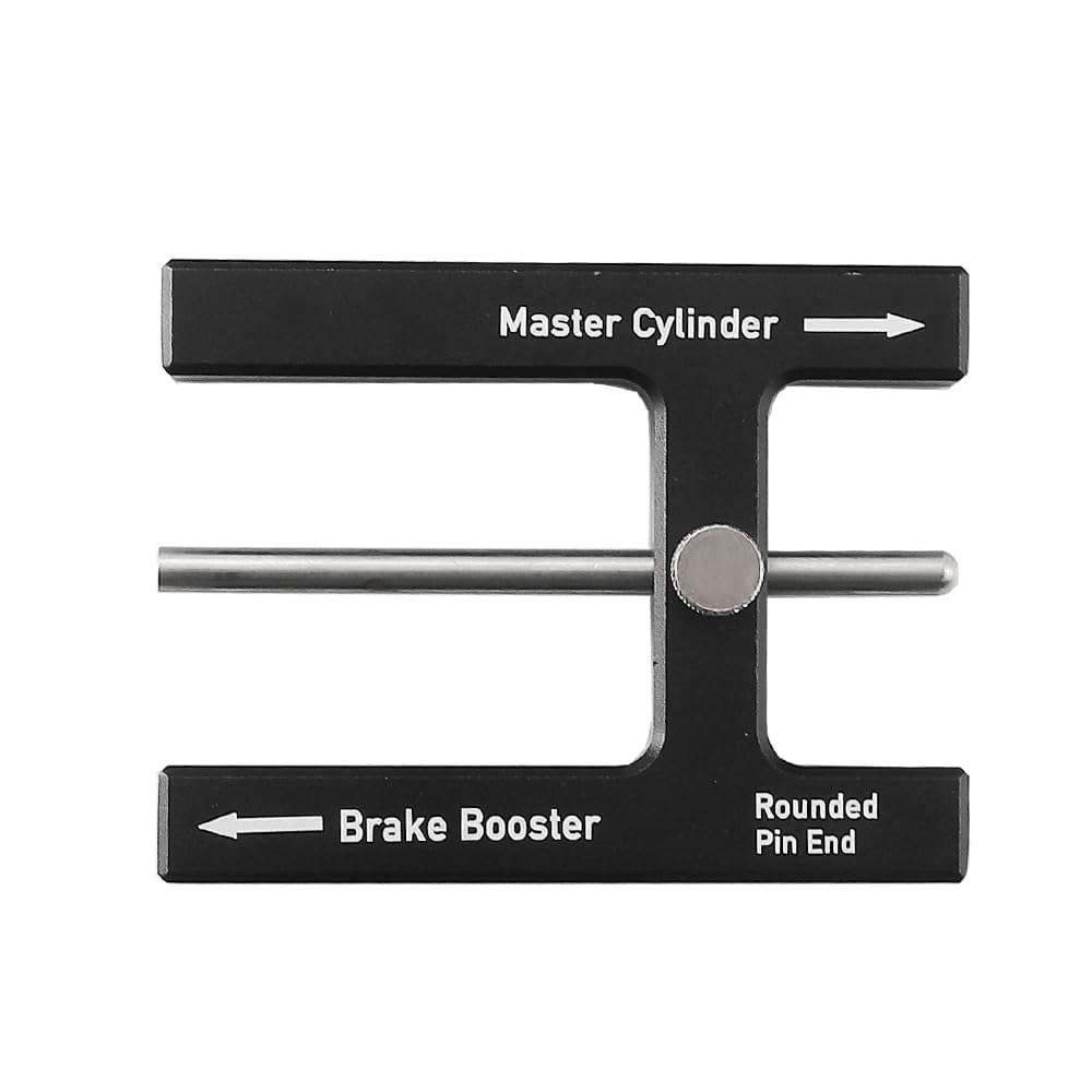 Psytfei Bremseinstellwerkzeug Bremskraftverstärker-Stößelstangen-Einstellwerkzeug Hauptzylinder-Stößelstangenlängenmessgerät für die meisten Bremskraftverstärker mit verstellbaren Stiften von Psytfei