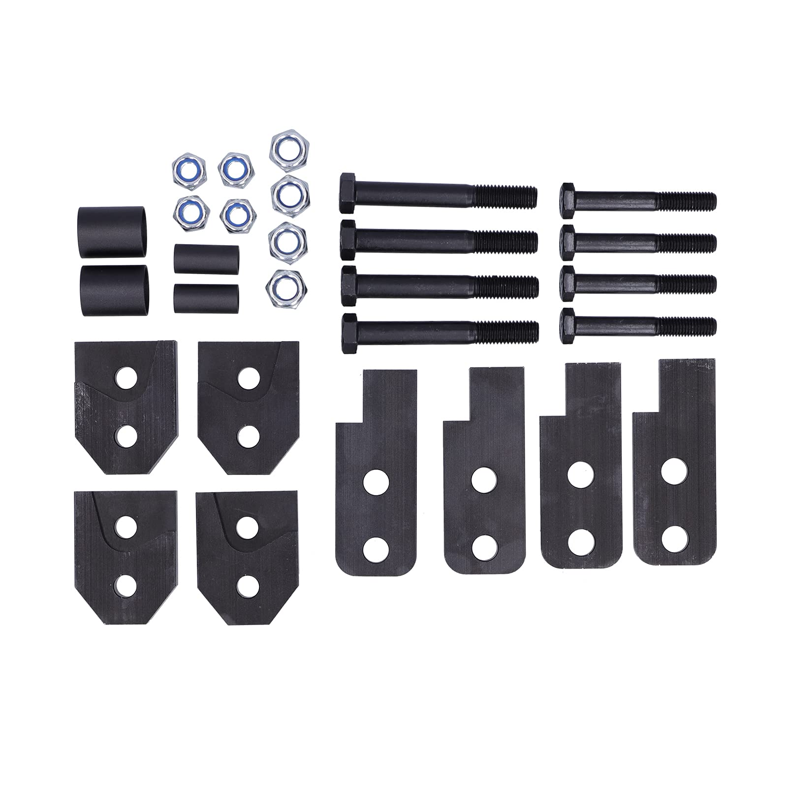 Psytfei Vollhub-Kit, 2 Zoll vorne und hinten, Nivellierung, Nivellierung, Abstandshalter aus Kohlenstoffstahl, passend für Rhino 450/660/700 ATV von Psytfei