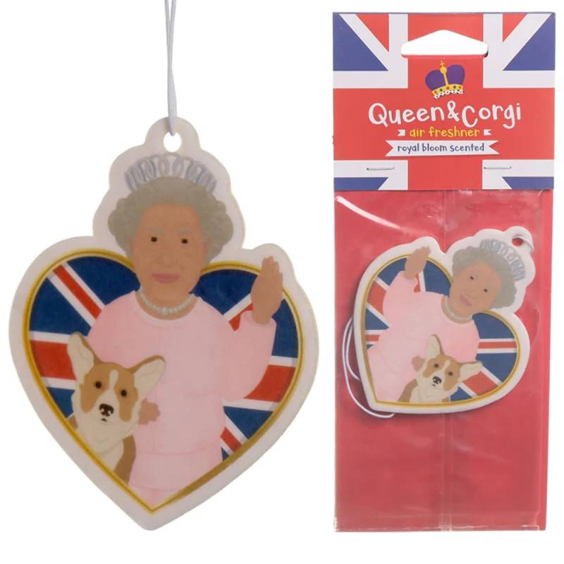 Queen & Corgi Novelty Air Freshener Royal Bloom Scent Freshener Car Crown Union von Puckator