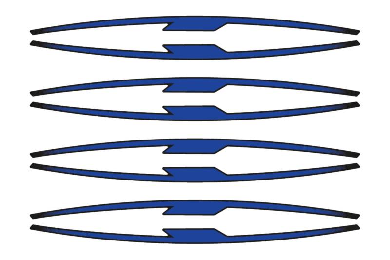 Puig 21833A Rim Strips Performance Blau von Puig