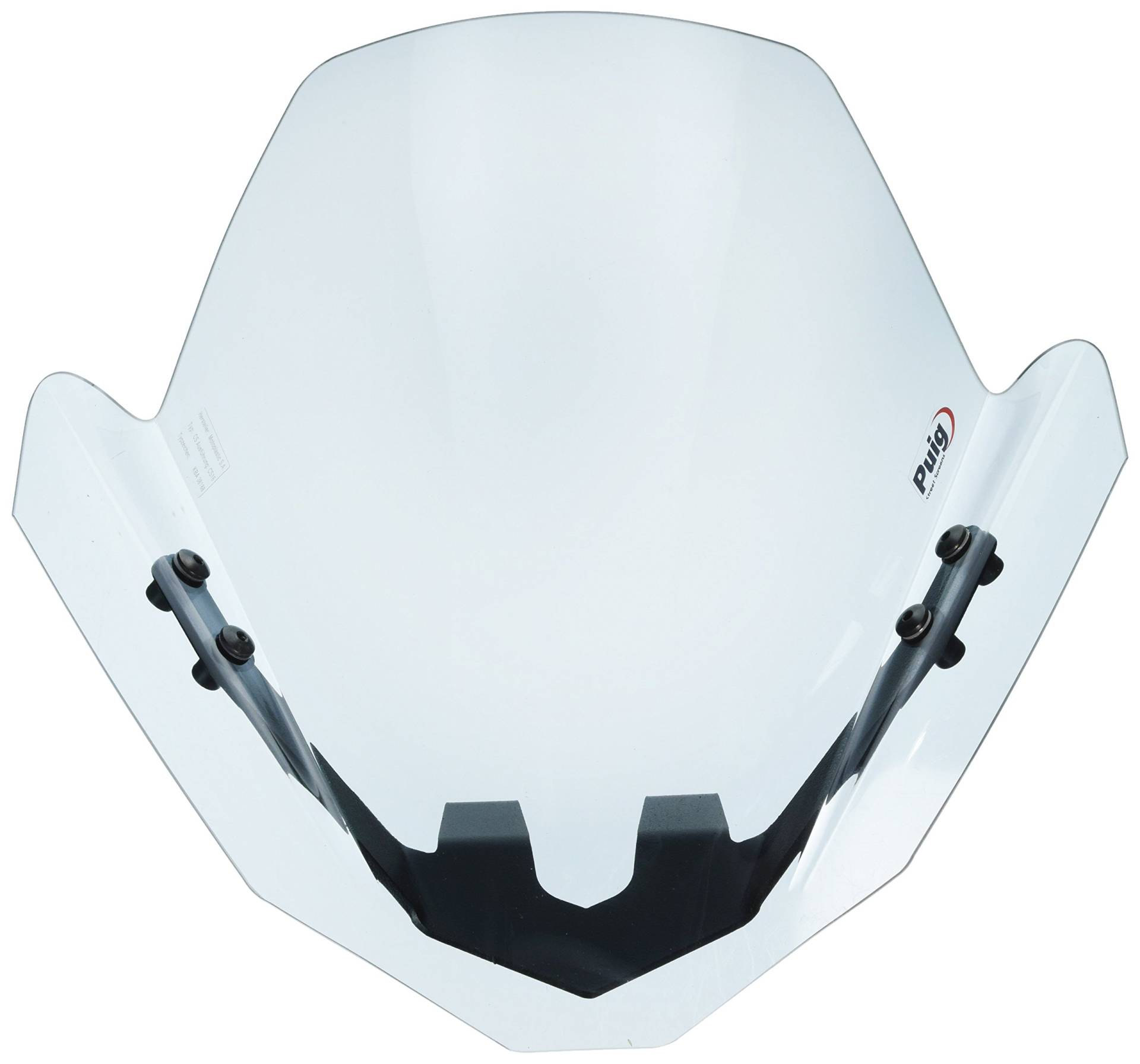 Puig 4119H Windschutzscheibe und Eisenbeschläge speziell Yamaha FZ1 06-13 Transparent / Rauchgrau von Puig