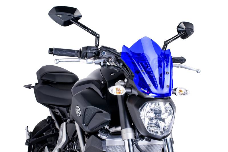 Puig 7015A Windschutzscheibe Cockpitverkleidung für Yamaha MT-07 2014, Blau, Medium von Puig