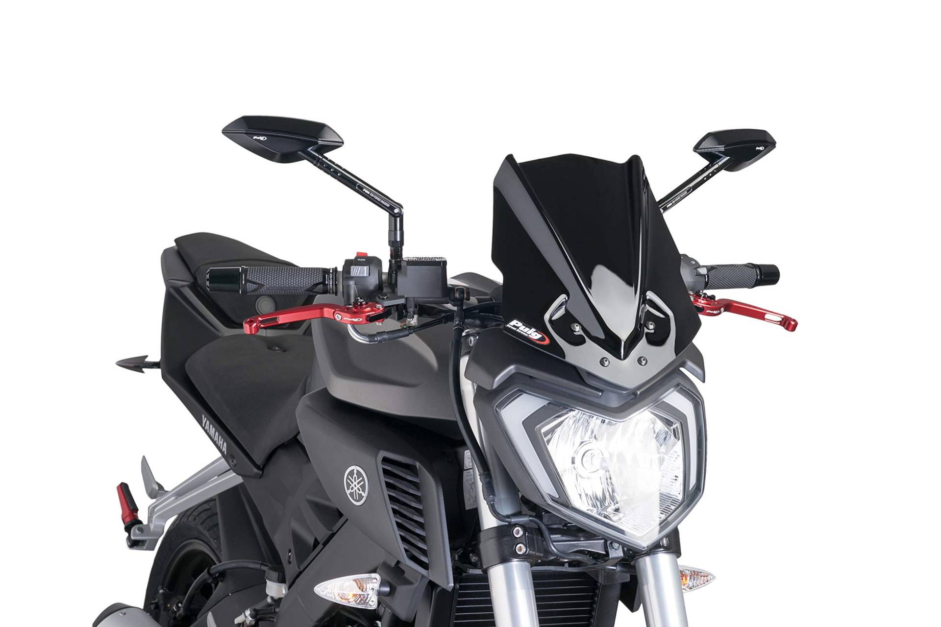 Puig 7654N Windschild Yamaha MT-125 14-17 schwarz von Puig