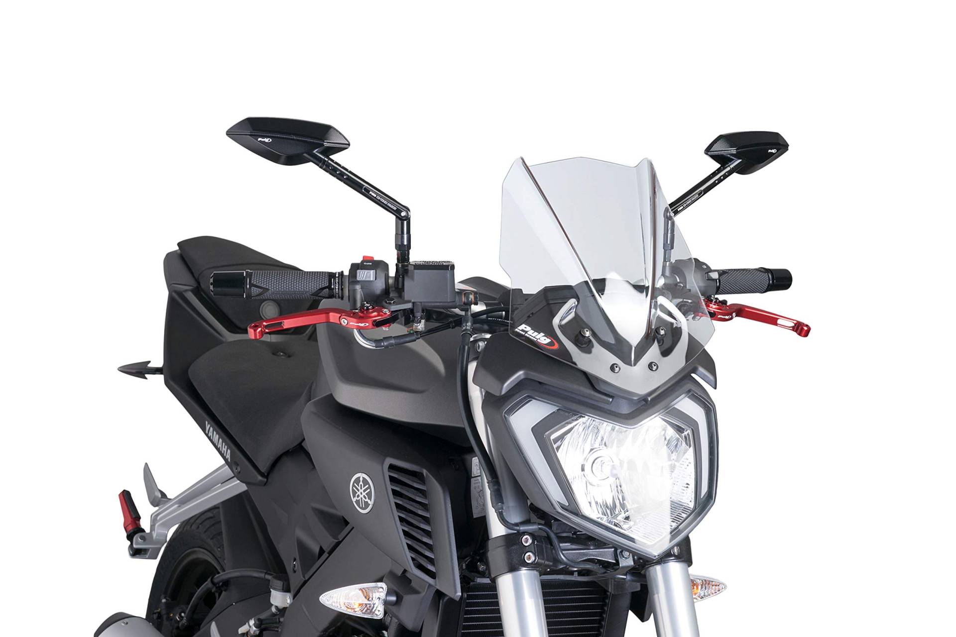 Puig 7654W Windschutzscheibe für New Generation Yamaha MT 125, transparent von Puig