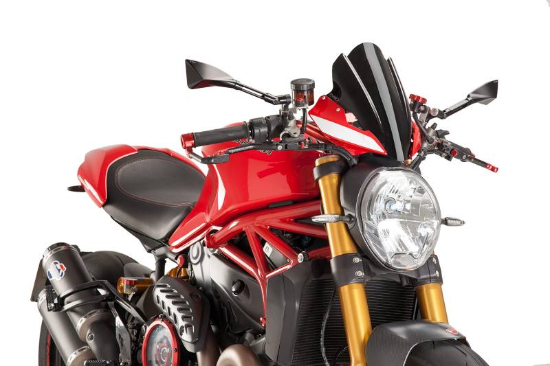 Puig 8900 N Touring Windschutzscheibe für Ducati Monster 1200 R 16 '– 17' von Puig