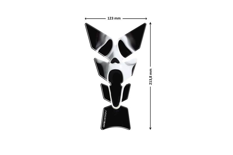 Puig 9602N Tankprotektor Modell Scream Schwarz von Puig