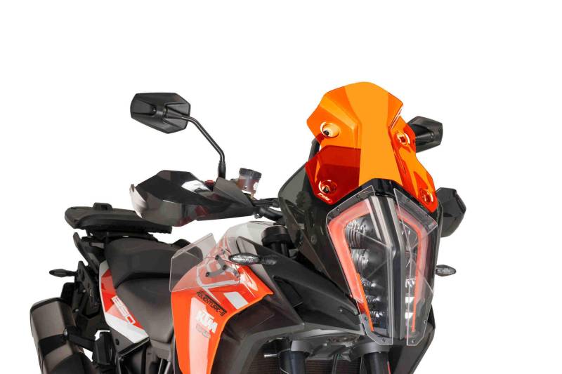 Puig 9716T Racing Scheibe, 1290 Super Adventure R 17'-18', Orange von Puig