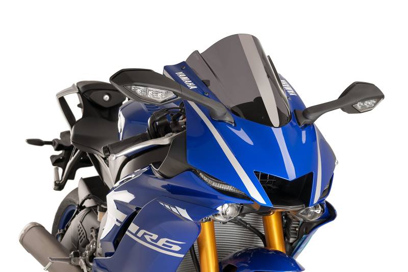 Puig 9723F Racing Scheibe, Yamaha YZF-R6 17'-18', Dunkel Geräuchert, Stärk getönt von Puig