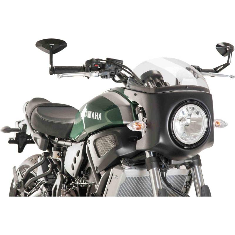 Puig Retro Mattschwarz Verkleidungscheibe 8933W 16', Yamaha XSR700 Xtribute 19' von Puig