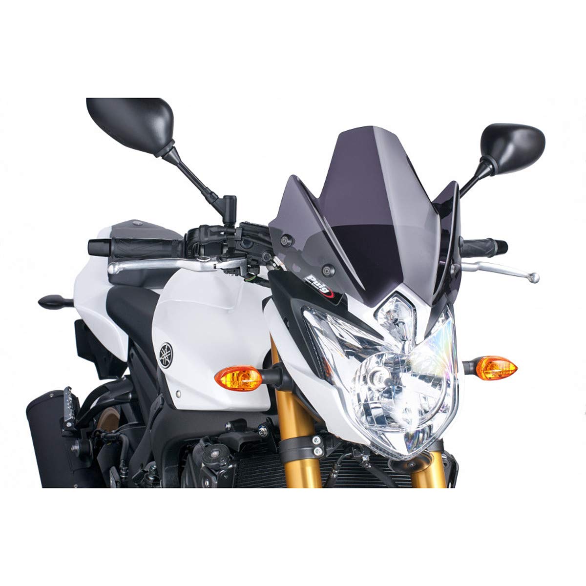 Puig Sport-Windschutzscheibe (Dark Smoke) für Yamaha FZ8 11-13 von Puig