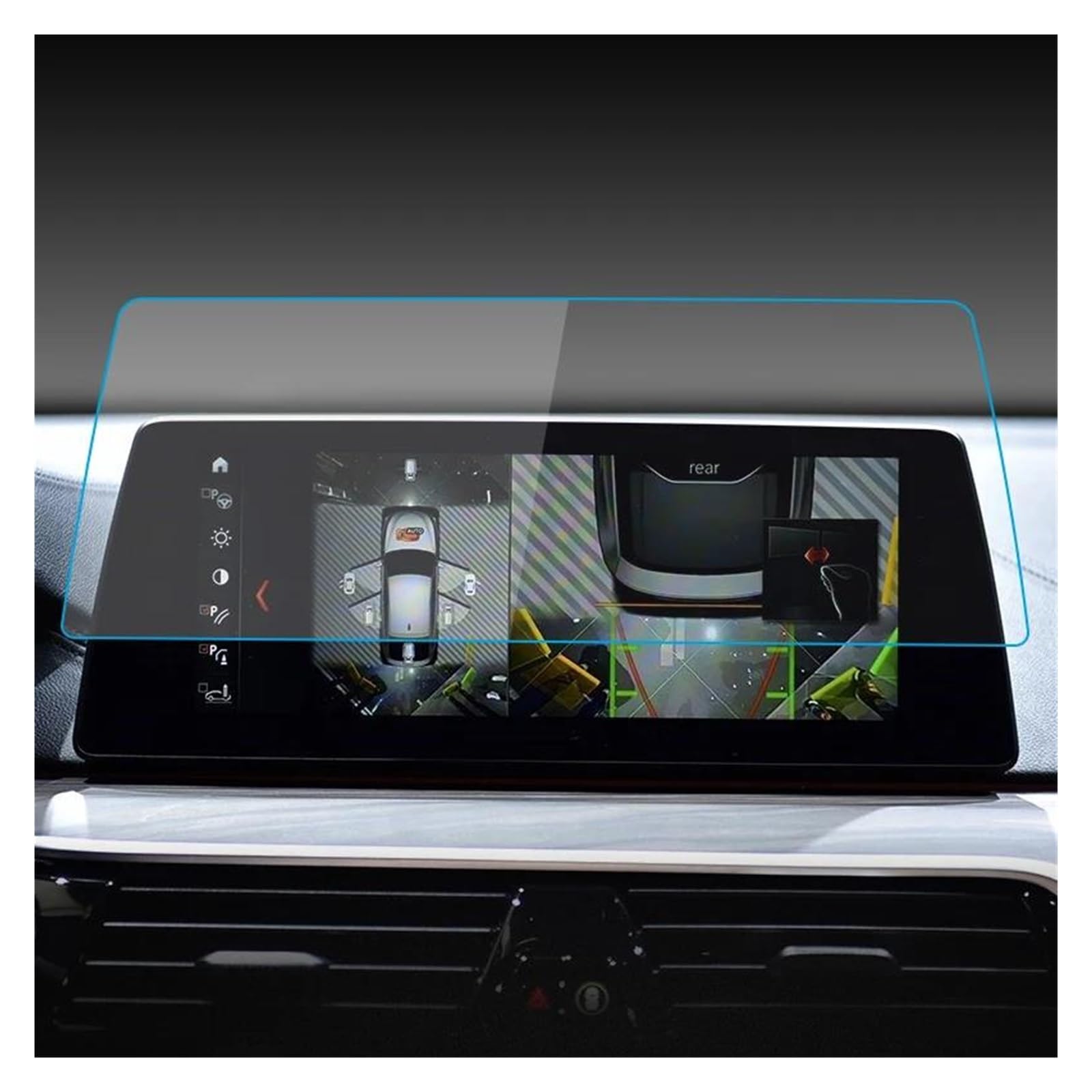 Auto Displayschutzfolie 12,3 Zoll Für 6 Serie GT 2017 Dashboard Navigation Membran Auto GPS Display Gehärtetes Glas Display-schutzfolie Auto Aufkleber GPS Transparent Displayschutzfolie(A Anti-blue-ra von Punxdda