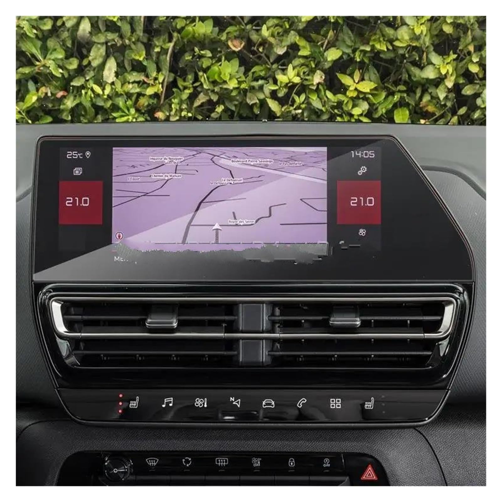 Auto Displayschutzfolie Für Citroen Für C5 Für Aircross 2022 10 Zoll Infotainment GPS Navigation Display Schützen Aufkleber Gehärtetem Glas Screen Protector GPS Transparent Displayschutzfolie von Punxdda