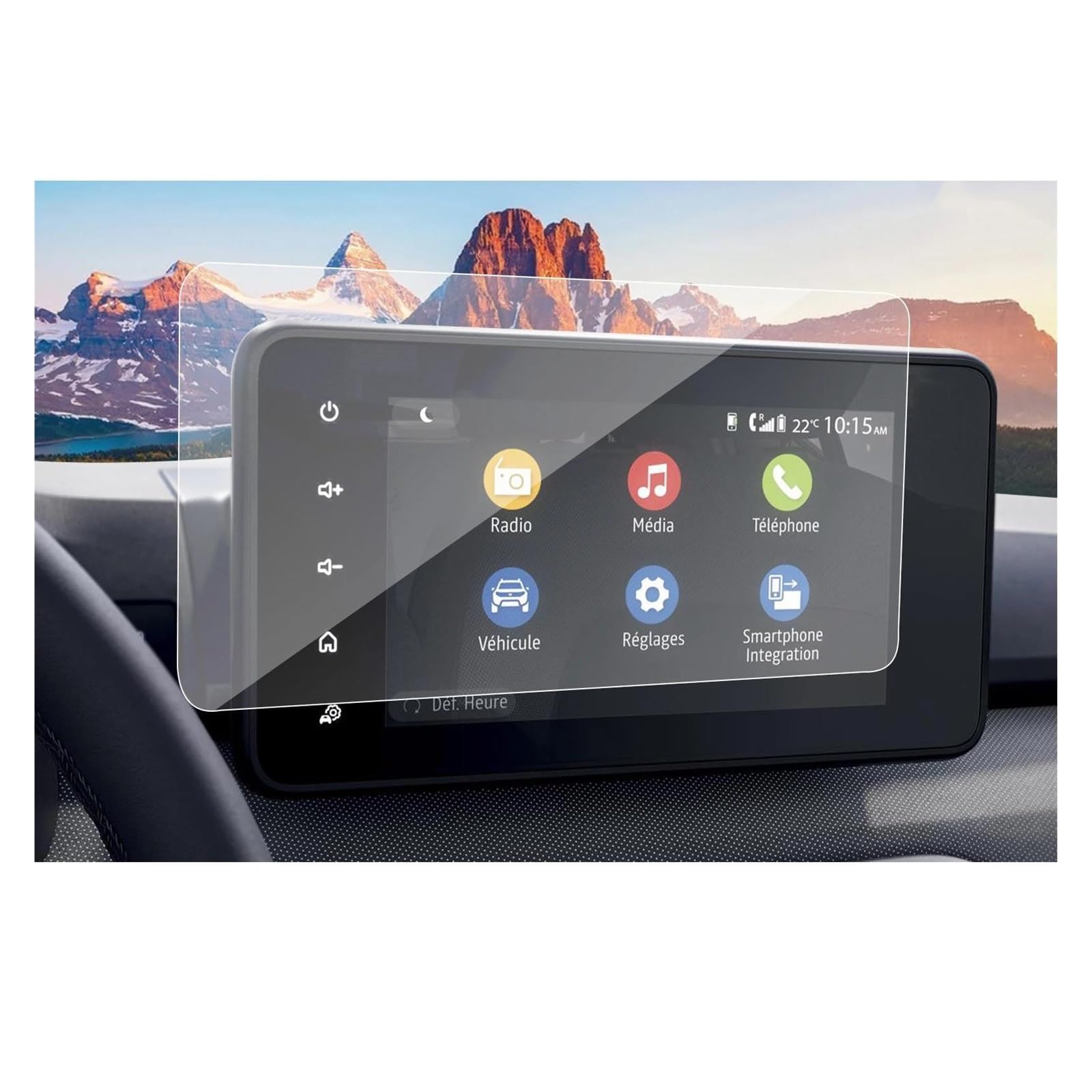 Auto Displayschutzfolie Für Dacia Für Sandero 3/Jogger Für Sandero Stepway 8'' Navigation Display 3 Zubehör Auto Screen Protector GPS Transparent Displayschutzfolie(8-Inch Tempered Film) von Punxdda