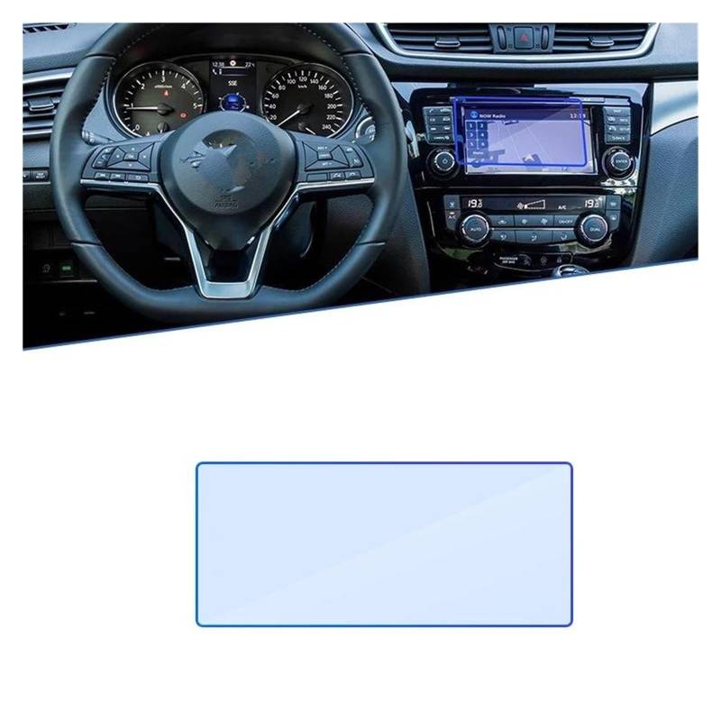 Auto Displayschutzfolie Für Nissan Für X-Trail T32 MK3 2018 2019 2020 2021 7 "Auto Navigation GPS Film Touch Full Screen Protector Gehärtetem Glas Zubehör GPS Transparent Displayschutzfolie von Punxdda