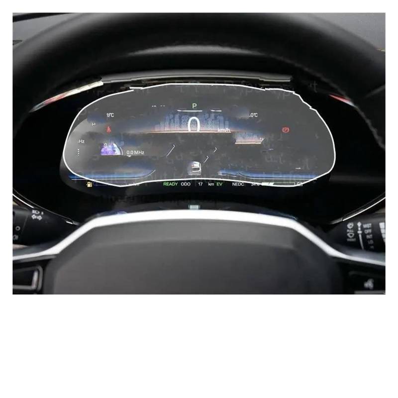 Auto Displayschutzfolie Für Skywell Für ET5 2020 2021 2022 12,3 Zoll Instrument Panel Dashboard Bildschirm Anti Scratch Film Gehärtetes Glas Screen Protector GPS Transparent Displayschutzfolie von Punxdda