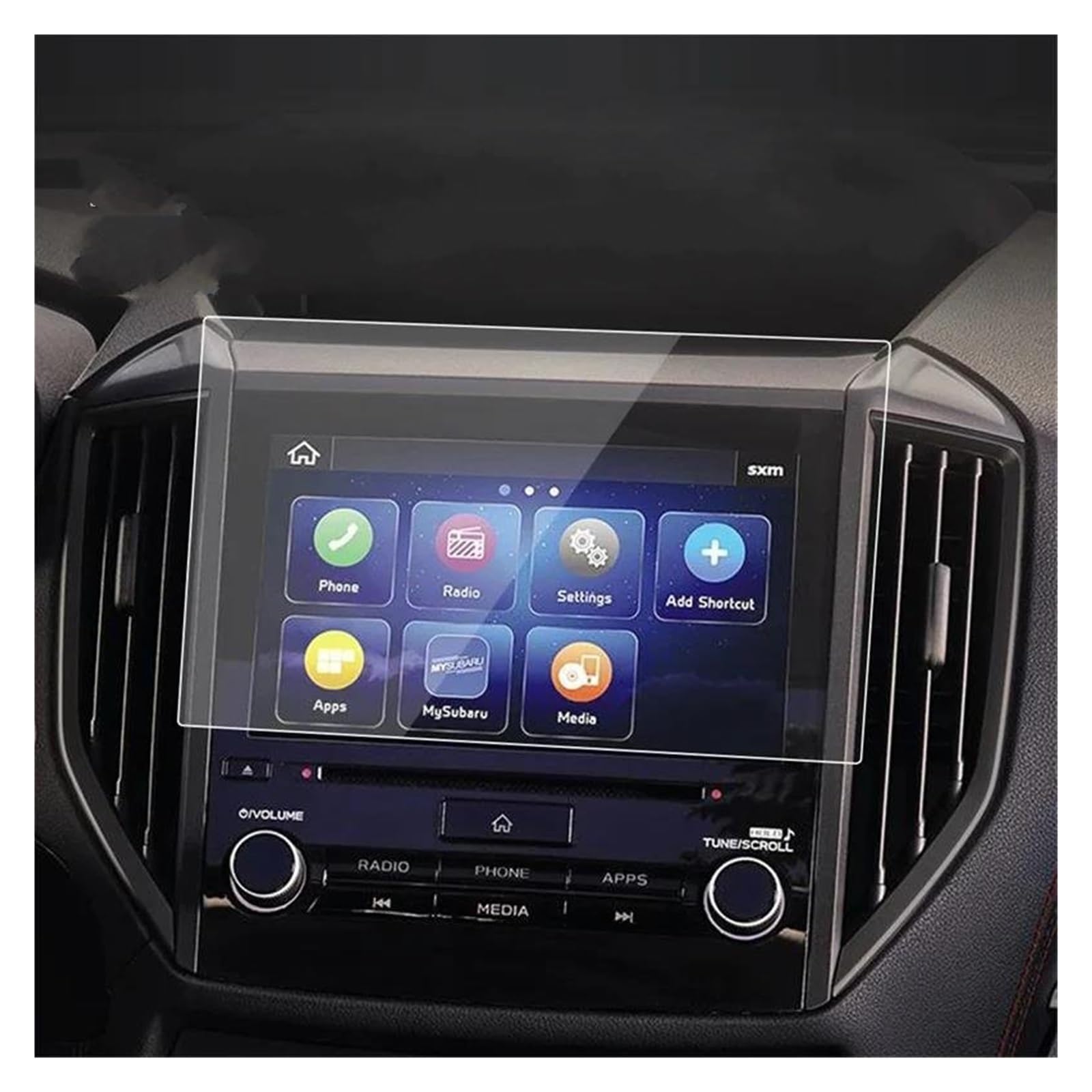 Auto Displayschutzfolie Für Subaru Für Crosstrek 2024 11,6 Zoll Displayschutzfolie Navigator Schutz Gehärtetes Glas Schutzfolie Auto Aufkleber Zubehör GPS Transparent Displayschutzfolie(21-23 HD) von Punxdda