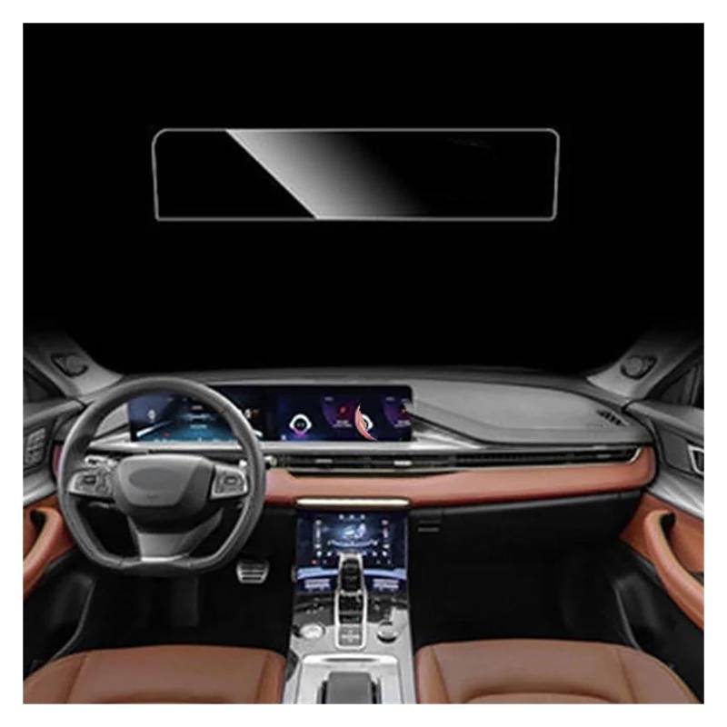 Auto Displayschutzfolie Für Tiggo 8 PRO MAX 2022 Auto Center Konsole Film Navigation Bildschirm Konsole Panel TPU Schutz Ersatz GPS Transparent Displayschutzfolie(GPS) von Punxdda