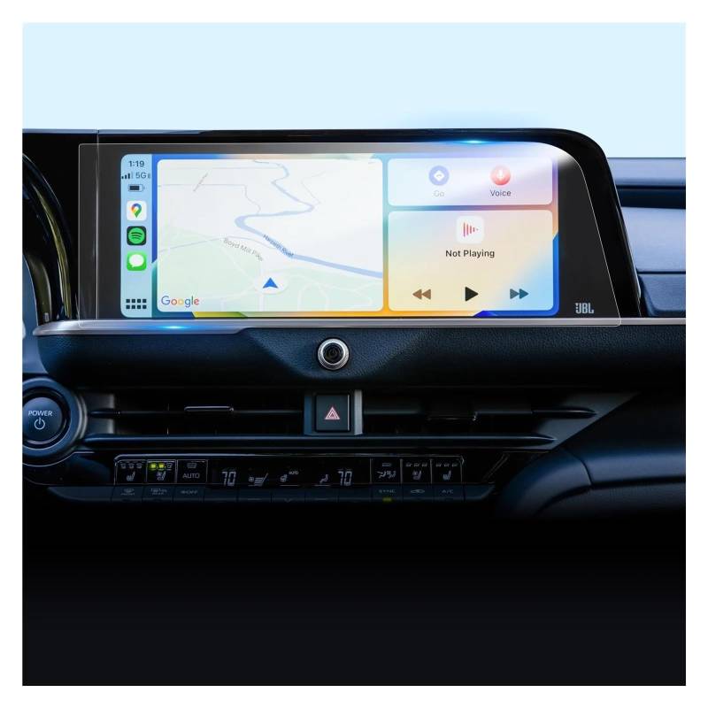 Auto Displayschutzfolie Für Toyota Für Crown SUV 2023 12,3 Zoll Auto Multimedia Radio Display Auto Innen Zubehör Nano Screen Protector GPS Transparent Displayschutzfolie(Left Hand Drive) von Punxdda