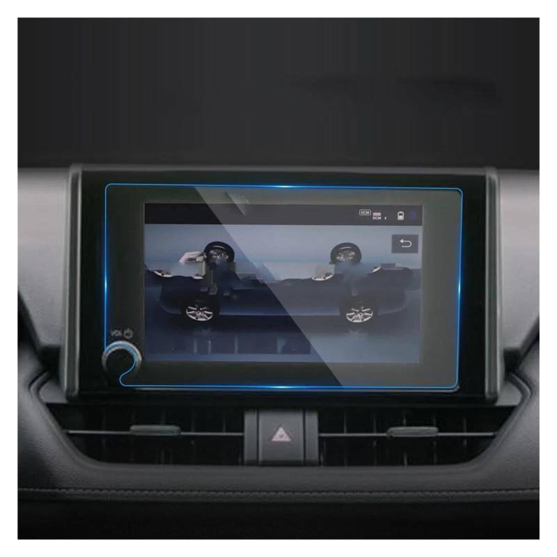 Auto Displayschutzfolie Für Toyota Für RAV4 2023 8 Zoll Auto GPS Navigation Infotainment Display Anti-Scratch Montage GPS Transparent Displayschutzfolie von Punxdda