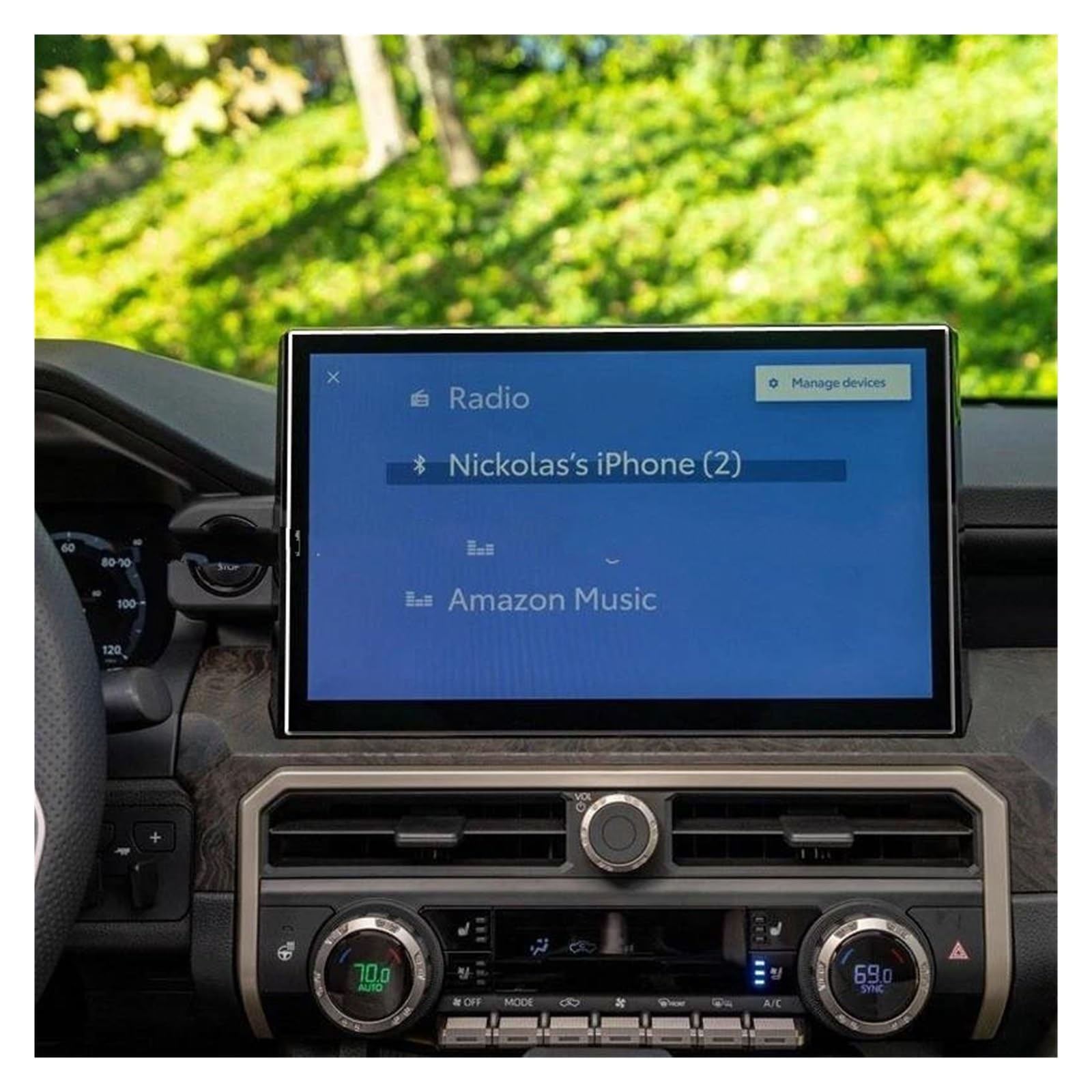 Auto Displayschutzfolie Für Toyota Für Tacoma 2024 Auto 14 Zoll Auto GPS Navigation LCD Bildschirm Anti-Scratch-Film Ausgeglichenes Glas Screen Protector GPS Transparent Displayschutzfolie von Punxdda