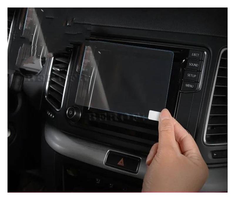 Auto Displayschutzfolie Für VW Für Käfer 2016 2017 2018 2019 Automotive Interior GPS Navigation Film LCD Bildschirm Gehärtetes Glas Schutz Film Anti-Scratch GPS Transparent Displayschutzfolie von Punxdda