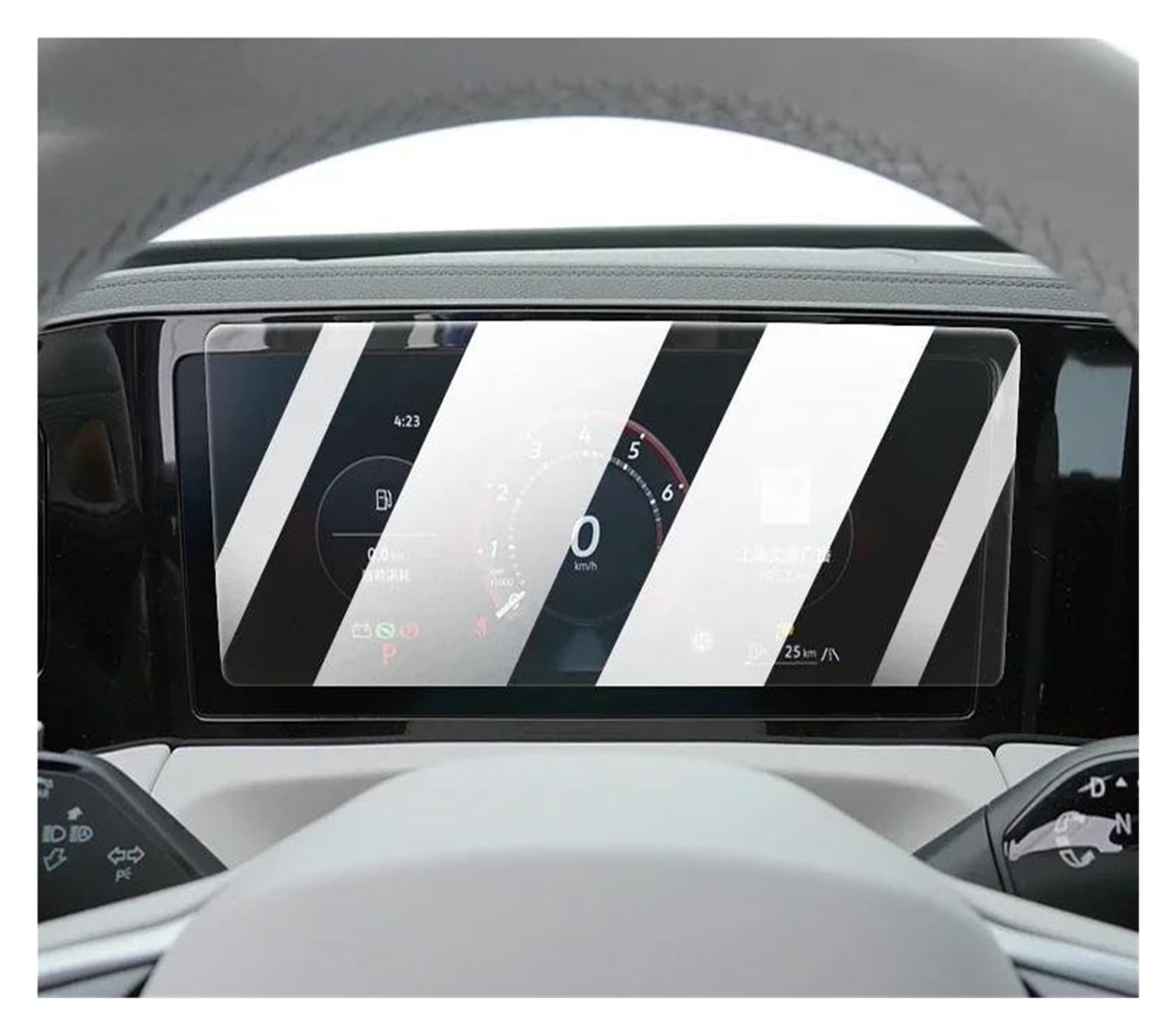 Auto Displayschutzfolie Für VW Für Tiguan Pro 2024-2025 Auto Interior Center Konsole Bildschirm Schoner Anlassen Glas Film Anti Scratch LCD Bildschirm GPS Transparent Displayschutzfolie(A HD) von Punxdda