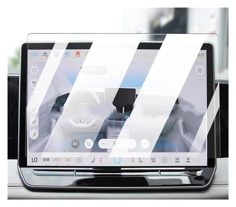 Auto Displayschutzfolie Für VW Für Tiguan Pro 2024-2025 Auto Interior Center Konsole Bildschirm Schoner Anlassen Glas Film Anti Scratch LCD Bildschirm GPS Transparent Displayschutzfolie(C HD) von Punxdda