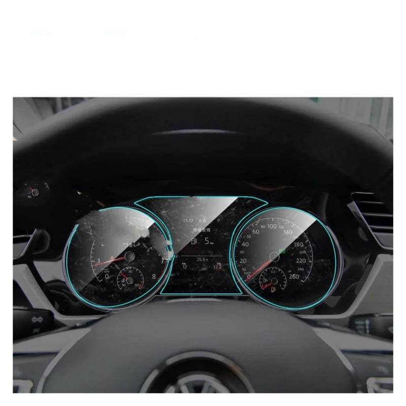 Auto Displayschutzfolie Für VW Für Touran 2016 2017 2018 Auto Innen Bildschirm Protetive PET Film Auto Zubehör Auto Instrument Panel Screen Protector GPS Transparent Displayschutzfolie von Punxdda