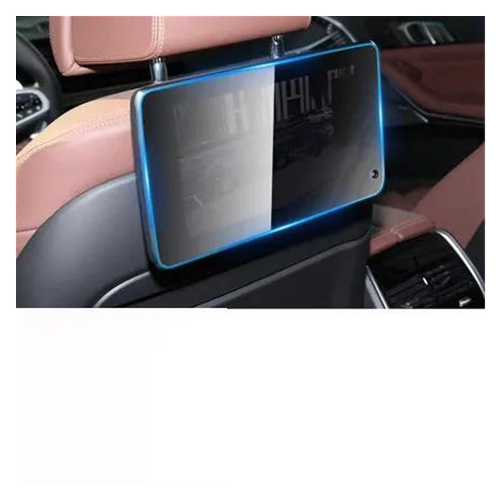 Auto Displayschutzfolie Für X5 Für X6 Für X7 G05 G06 G07 2019-2022 LCD Bildschirm Gehärtetes Glas Schutz Film Auto GPS Navigation Schutz Film GPS Transparent Displayschutzfolie(The Rear Screen) von Punxdda