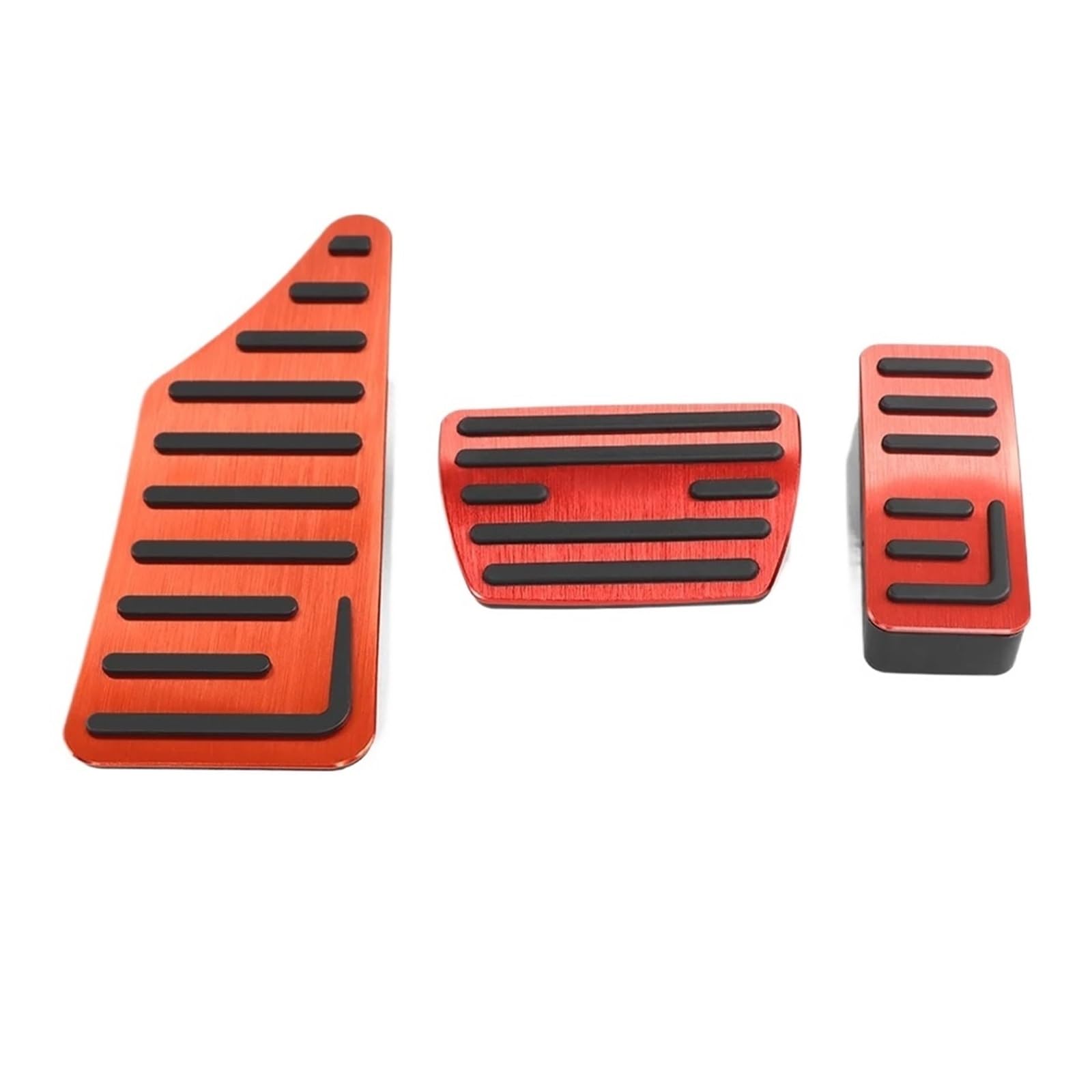 Auto Gaspedal Für HR-V Für HRV HR V 2021 2022 2023 2024 Aluminiumlegierung Auto Fußstütze Pedal Gaspedal Bremspedalabdeckung rutschfeste Pads Zubehör Auto Pedal Pad(3PCS Red) von Punxdda