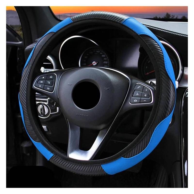 Auto Lenkradbezug Für Chevrolet Für Orlando Für F10 Auto Zubehör Carbon Fiber Pu Leder Lenkrad Abdeckung Lenkrad Bezug(Dme) von Punxdda