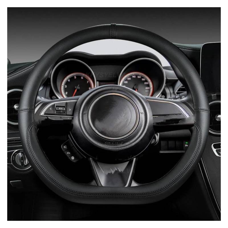 Auto Lenkradbezug Für Suzuki Für Swift 2017 2018 2019 2020 2021 2022 Sport Leder D Form 38 cm Auto Lenkrad Abdeckung Auto Zubehör Lenkrad Bezug(Orage) von Punxdda