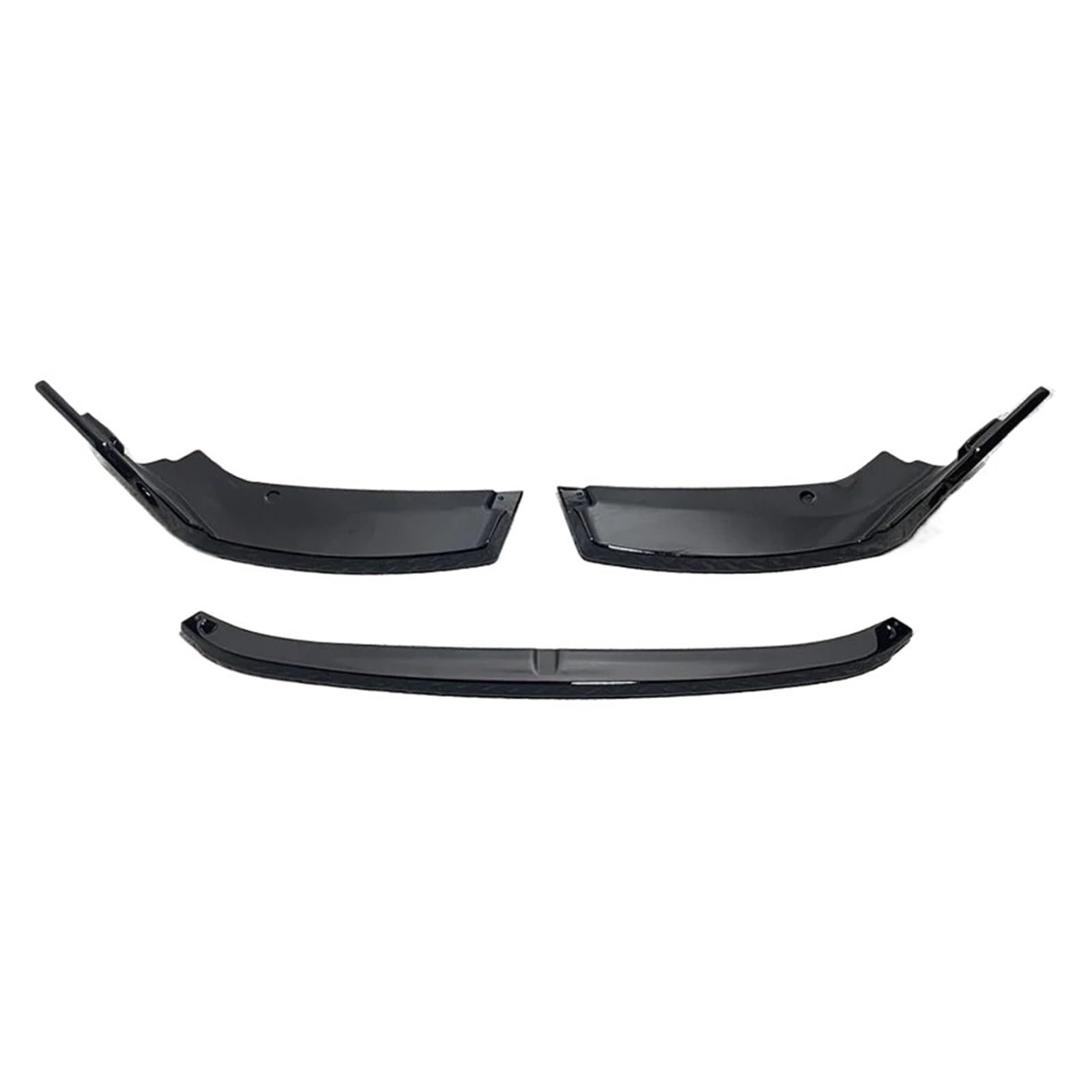 Frontstoßstange Spoiler Für 2 Serie Für M2 Für G87 2023-2024 3Pcs Auto Frontschürze Spoiler Lip Unteren Schutz Klinge Splitter Front Spoiler Lippe(Gloss Black) von Punxdda