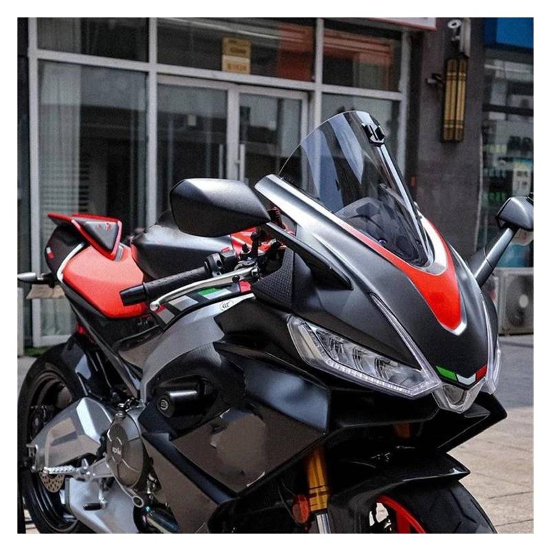 Motorrad Windschutzscheibe Für Aprilia Für RS660 2020 2021 2022 Motorrad Racing Sport Frontscheibe Windschutzscheibe Verkleidung Windschutzscheibe Windabweiser Motorrad(Clear) von Punxdda