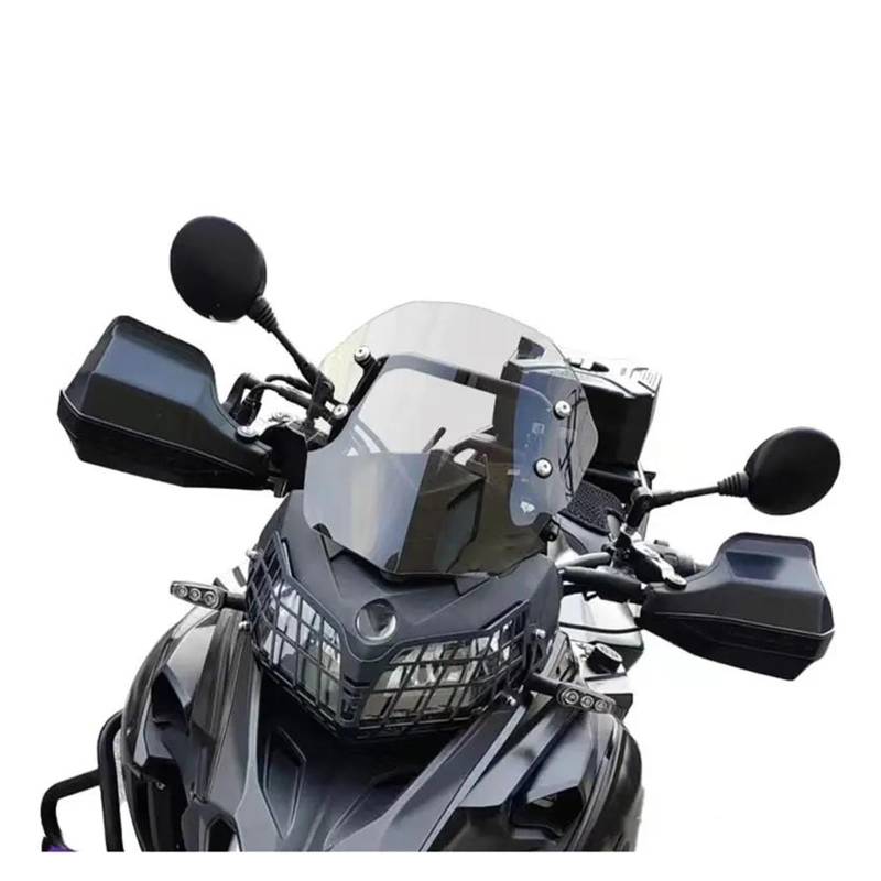 Motorrad Windschutzscheibe Für Benelli Für TRK502 Für TRK502X Für TRK 502 502X 552 552X Für TRK552X Motorrad Double Bubble Windschutzscheibe Bildschirm Windabweiser Windabweiser Motorrad(A - Transpare von Punxdda