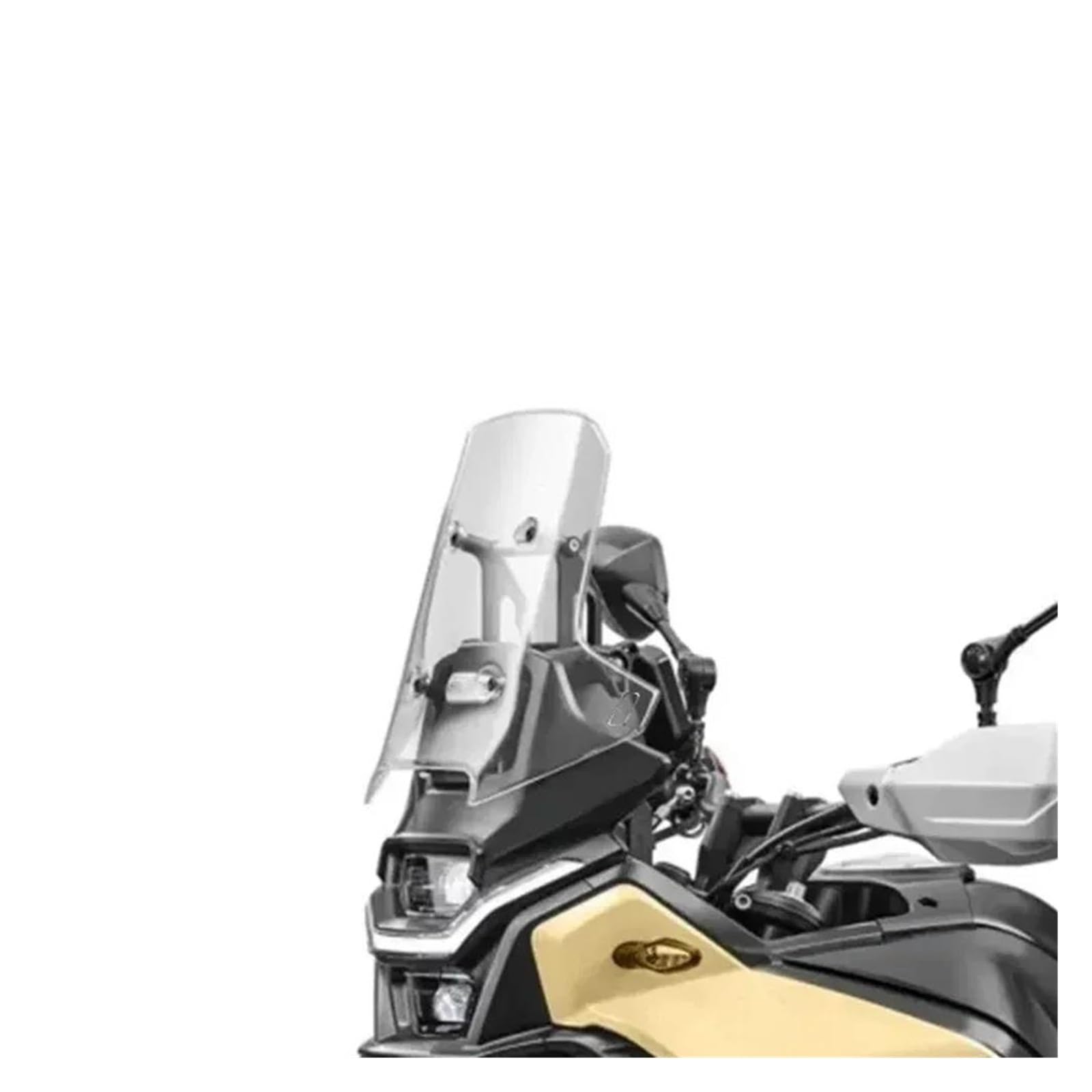 Motorrad Windschutzscheibe Für CF-Moto Für 450 MT Für 450MT Für CF Moto Für 450MT Für 450 MT 2024 Zubehör Windschutzscheibe Spoiler Teile Motorrad Frontscheibe Windabweiser Motorrad(Transparent35) von Punxdda