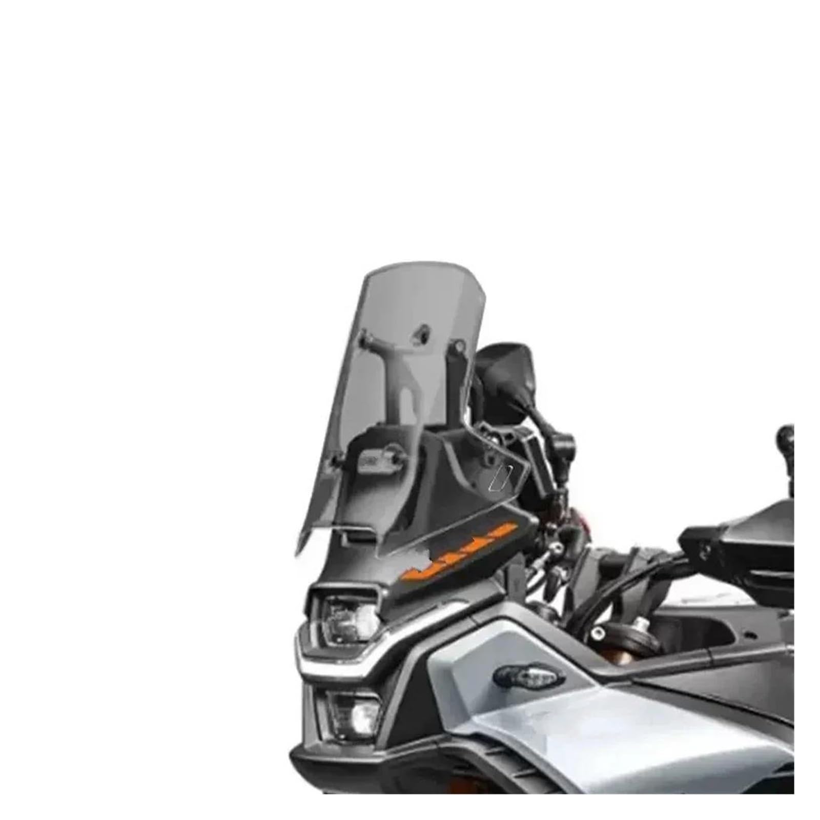 Motorrad Windschutzscheibe Für CF-Moto Für 450 MT Für 450MT Für CF Moto Für 450MT Für 450 MT 2024 Zubehör Windschutzscheibe Spoiler Teile Motorrad Frontscheibe Windabweiser Motorrad(Grey30) von Punxdda