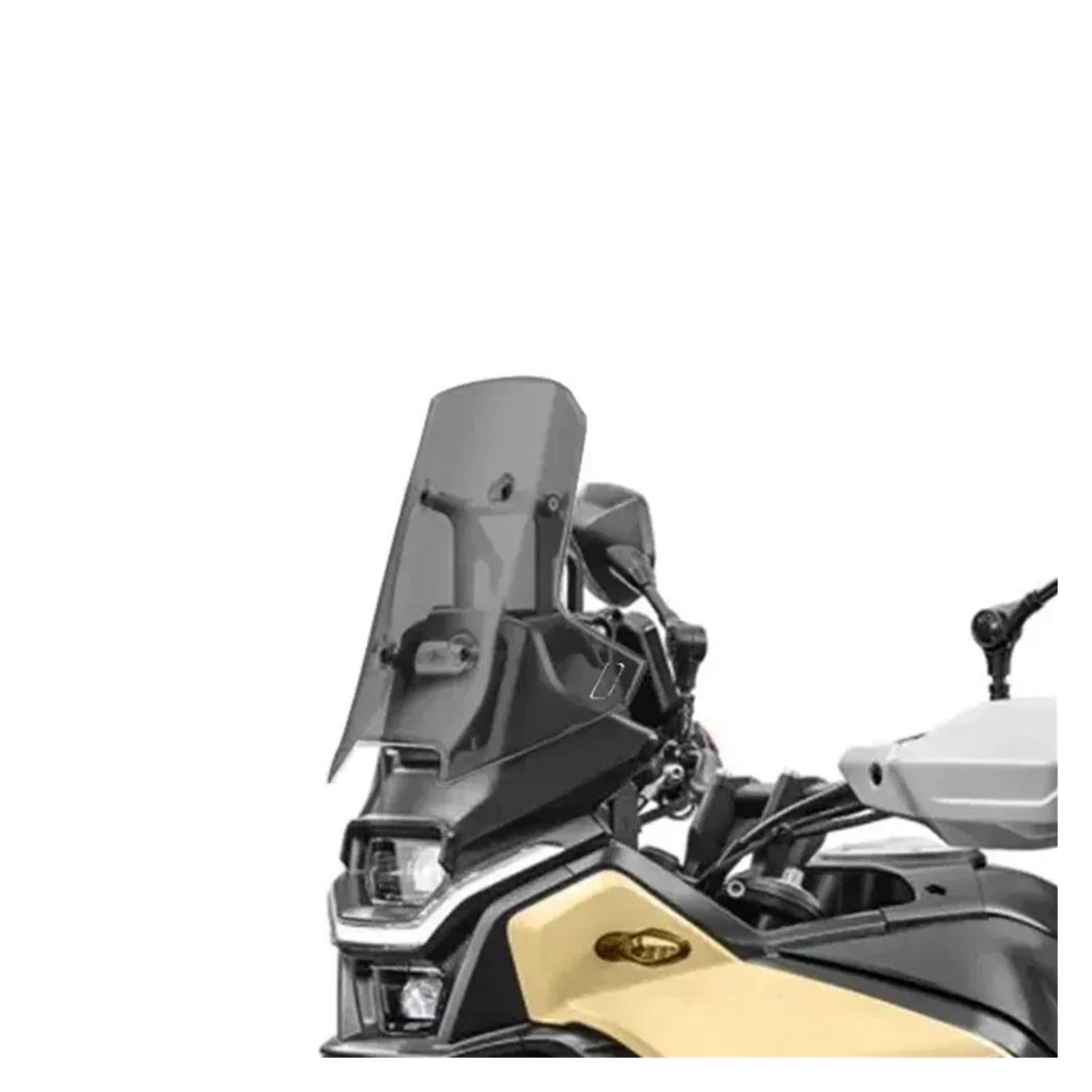 Motorrad Windschutzscheibe Für CF-Moto Für 450 MT Für 450MT Für CF Moto Für 450MT Für 450 MT 2024 Zubehör Windschutzscheibe Spoiler Teile Motorrad Frontscheibe Windabweiser Motorrad(Grey35) von Punxdda