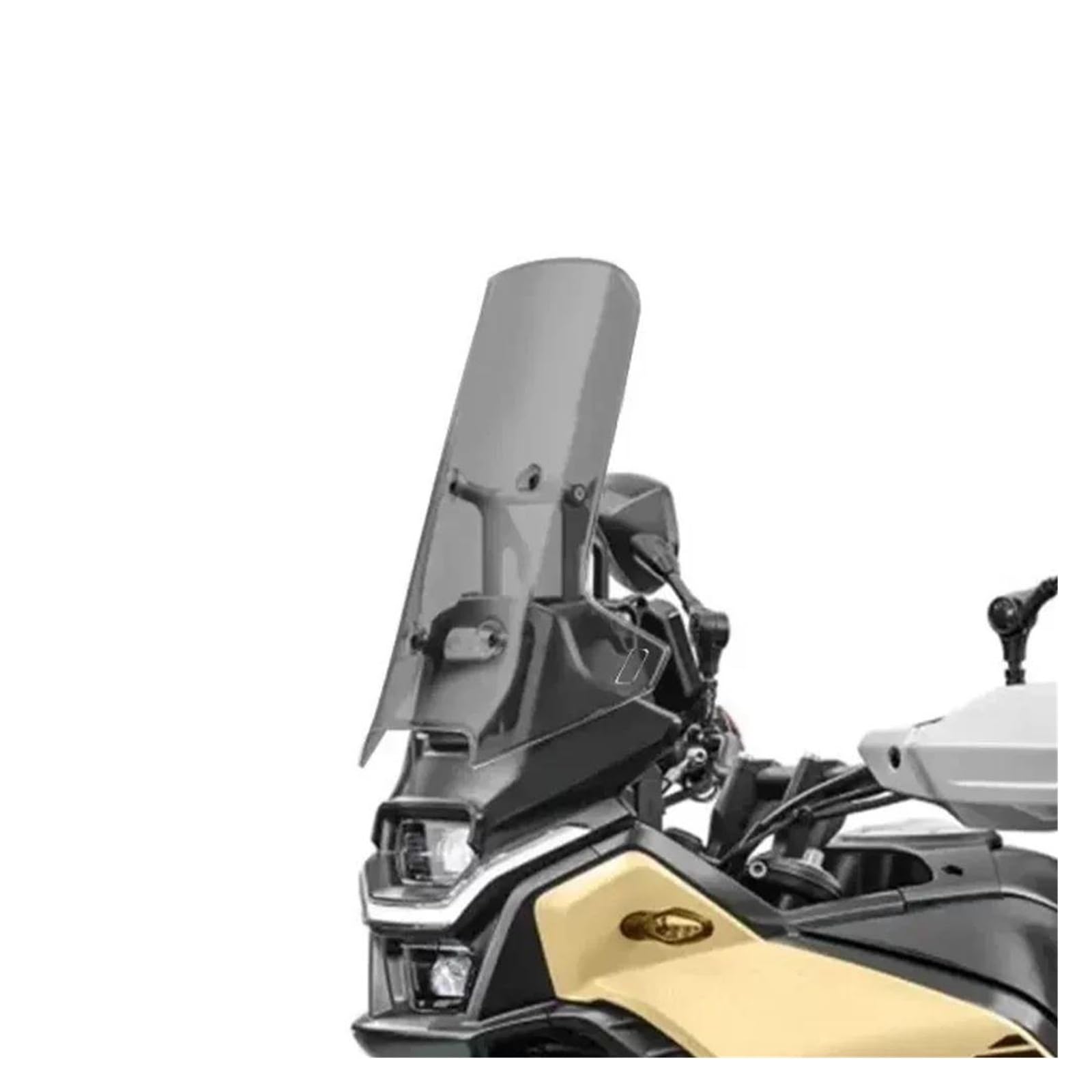 Motorrad Windschutzscheibe Für CF-Moto Für 450 MT Für 450MT Für CF Moto Für 450MT Für 450 MT 2024 Zubehör Windschutzscheibe Spoiler Teile Motorrad Frontscheibe Windabweiser Motorrad(Grey55) von Punxdda