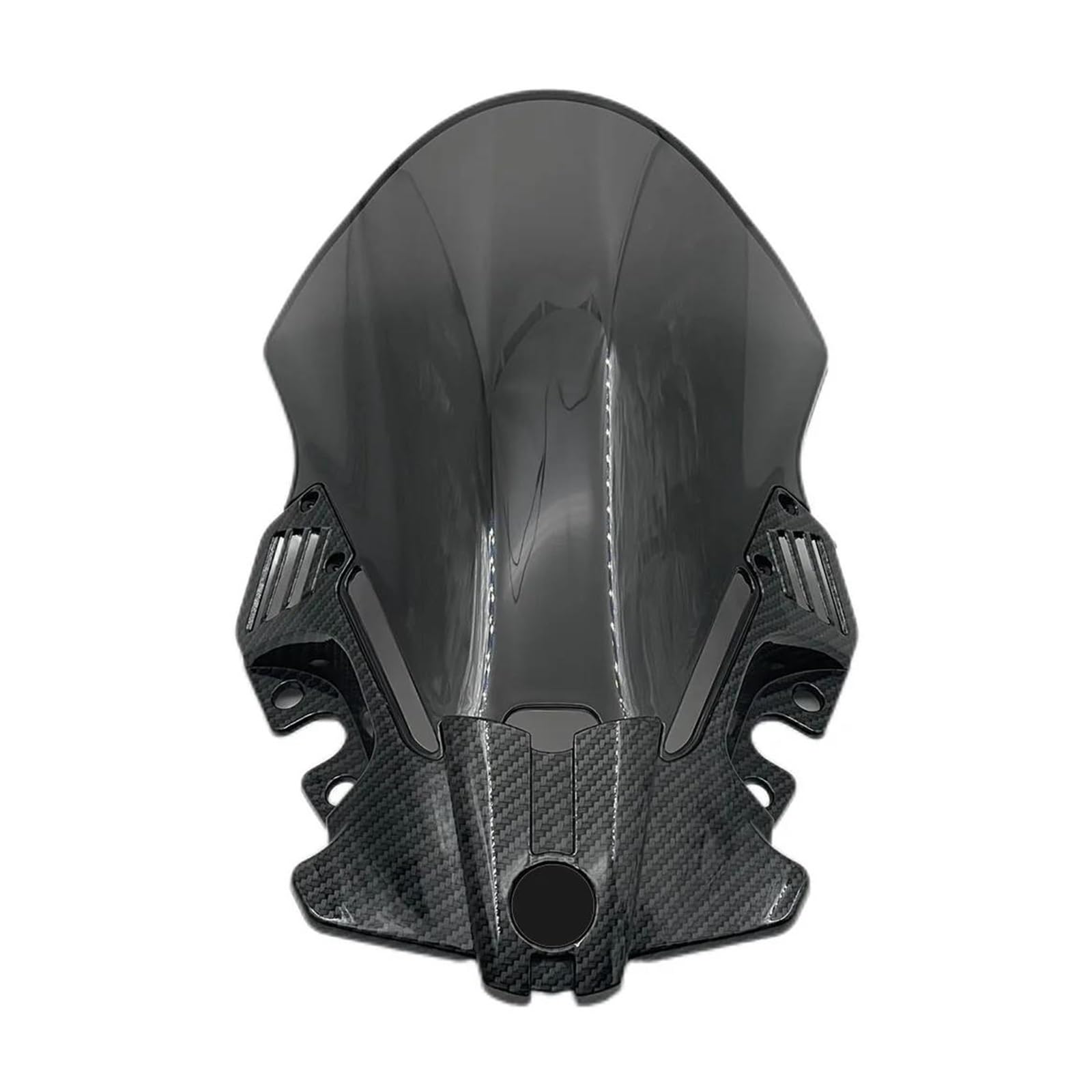 Motorrad Windschutzscheibe Für CFMOTO Für 450 SR Für 450SR Für 450sr 2022 2023 Motorrad Dpuble Bubble Racing Windschutzscheibe Windschutz Windabweiser Motorrad(Carbon Gray) von Punxdda