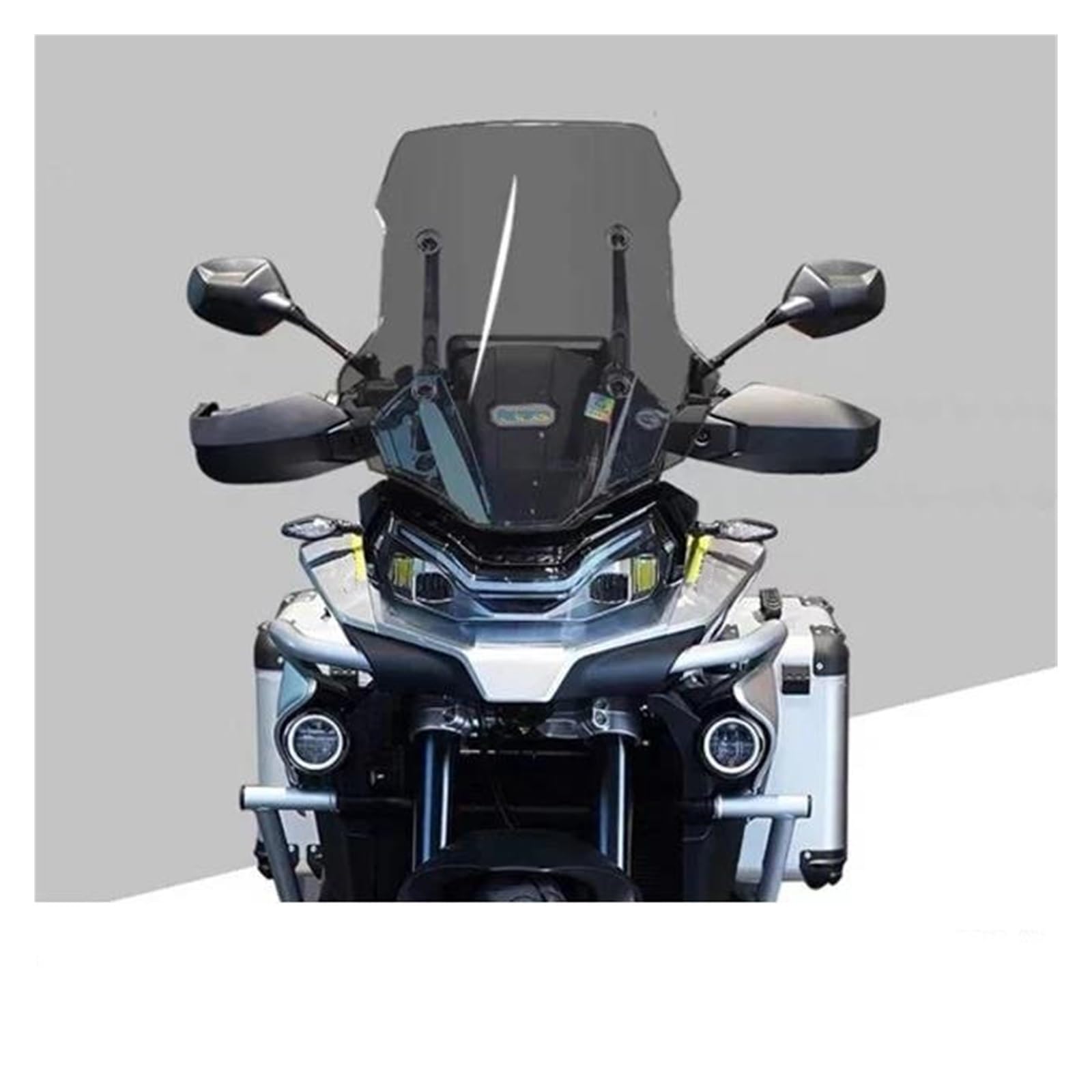 Motorrad Windschutzscheibe Für CFMOTO Für 800MT Windschutzscheibe Zubehör Erhöhen Höhe Frontscheibe Windschutz Windabweiser Für 800 MT Sport Windschutzscheibe Windabweiser Motorrad(C51CM) von Punxdda