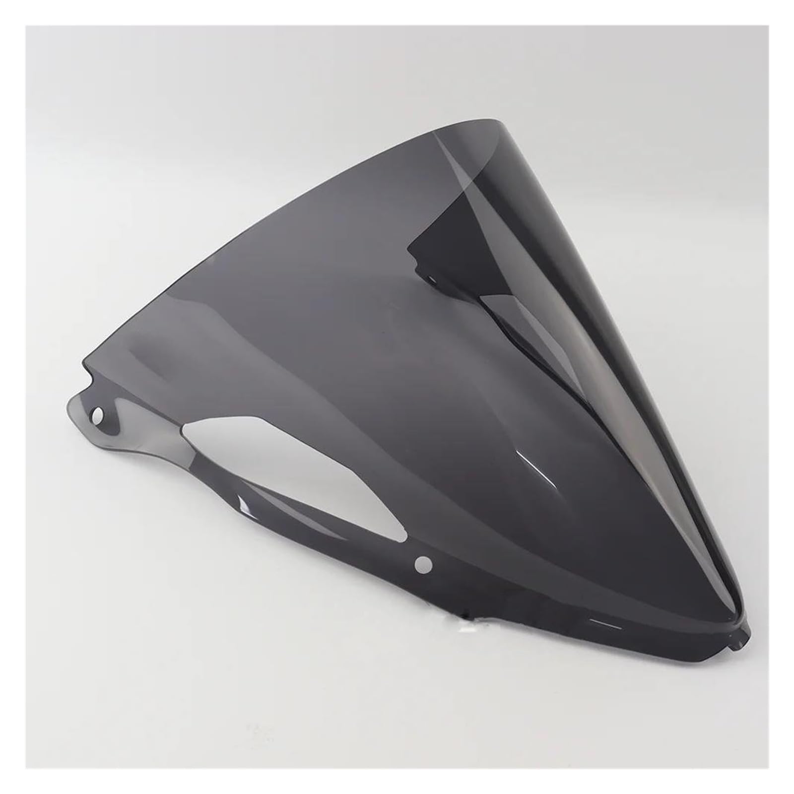 Motorrad Windschutzscheibe Für Kawasaki Für ZX-6R Für ZX6R 2024 Erhöhen Windschutzscheibe Vergrößern Wind Spoiler Abdeckung Verkleidung Für WRS Racing Motorrad Windabweiser Motorrad(Smoky Grey) von Punxdda