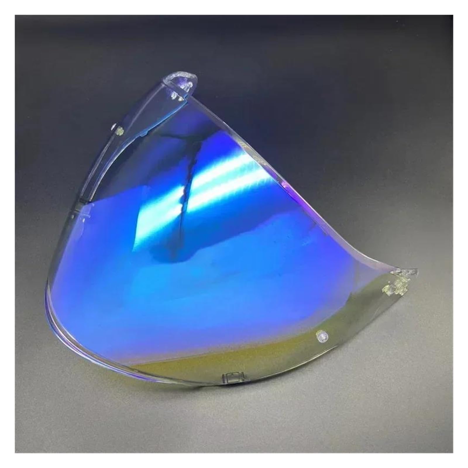 Motorrad Windschutzscheibe Für MOTORAX Für S30 Für GSB Für G263 Jet-3 Helm Shields Uv-Schutz Windschutzscheibe Sonnendach Motorrad Gesicht Helm Visier Objektiv Windabweiser Motorrad(Clear Revo Blue) von Punxdda