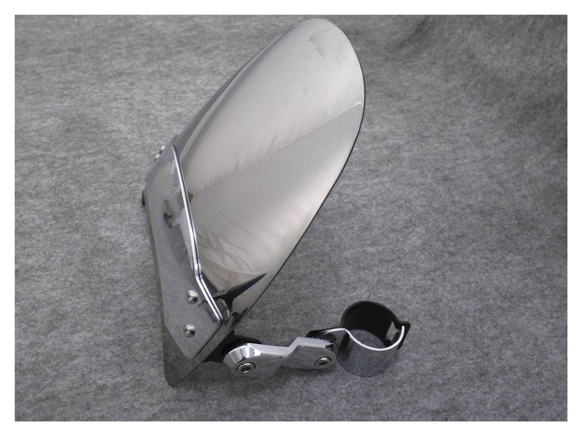 Motorrad Windschutzscheibe Für Sportster Für XL883R 883 1100 900 1000 Für XL1200 Motorrad Windschutzscheibe Windschutzscheibe Windabweiser Motorrad(Silber) von Punxdda