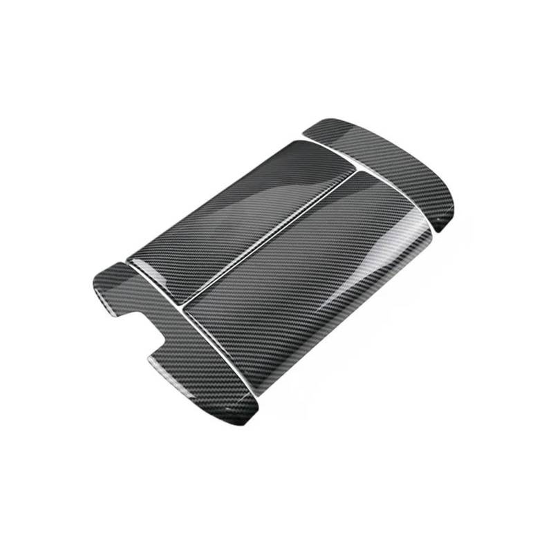 Verkleidung der Konsolenverkleidung Für Benz Für S-Klasse W223 2021 ABS Kohlefaser Mittelkonsole Verstauen Aufräumen Armlehnenkasten Abdeckung Zubehör Center Console Panel Dekoration(Carbon fiber Blac von Punxdda