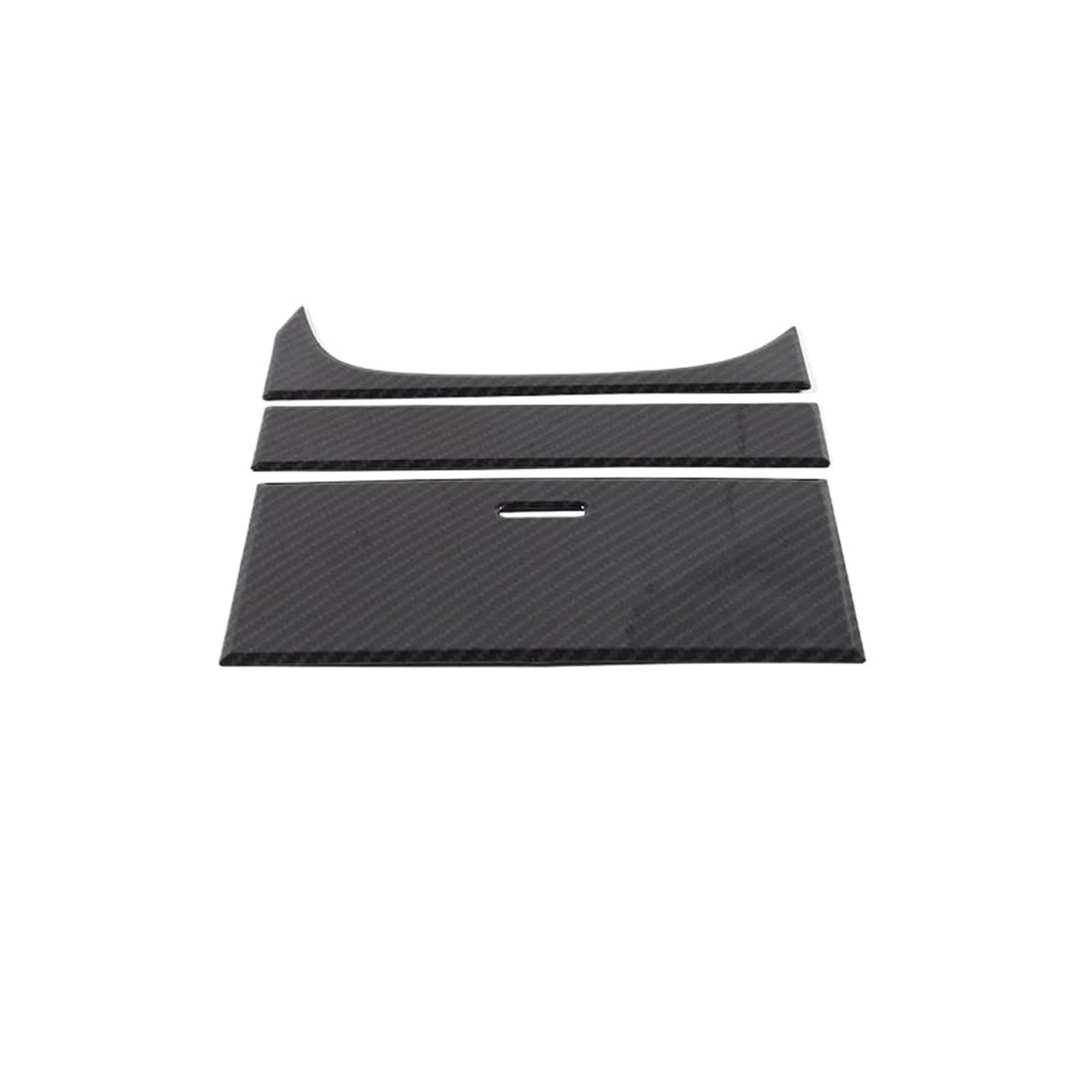 Verkleidung der Konsolenverkleidung Für Jaguar Für F-TYPE 2013-2024 Mittelkonsole Aufbewahrungsbox Verkleidungsabdeckung Aufkleber ABS Kohlefaser/Mattschwarz Center Console Panel Dekoration(Carbon Fib von Punxdda